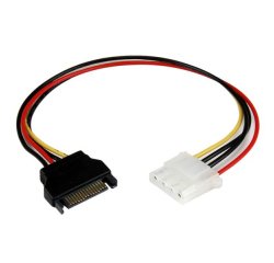 StarTech.com Cable de 30cm Adaptador de Alimentación SATA a LP4 - Hembra a Macho