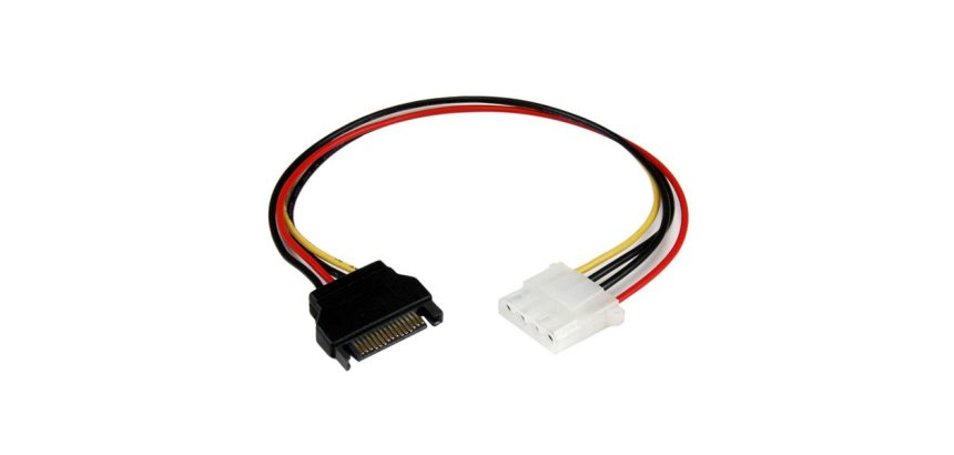 StarTech.com Cable de 30cm Adaptador de Alimentación SATA a LP4 - Hembra a Macho