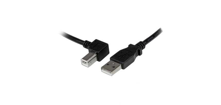 StarTech.com Câble USB 2.0 A vers USB B Coudé à Gauche Mâle / Mâle pour imprimante - 2 m - Noir