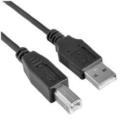 Nilox 5m USB 2.0 USB cable USB A USB B Black