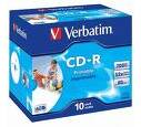Verbatim CD-R Super AZO Wide Inkjet Printable 700 MB 52x 10 pc(s)