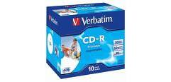Verbatim CD-R Super AZO Wide Inkjet Printable 700 MB 52x 10 pc(s)