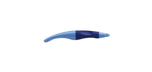 Stylo-bille stabilo easy original gaucher 1 recharge couleur bleu étui