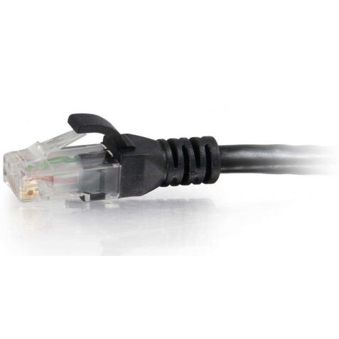 C2G Cat6 Booted Unshielded (UTP) Network Patch Cable - patch cable - 30 cm - black