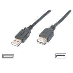 Nilox MGAK7012AL USB cable USB 2.0 1.8 m USB A Black