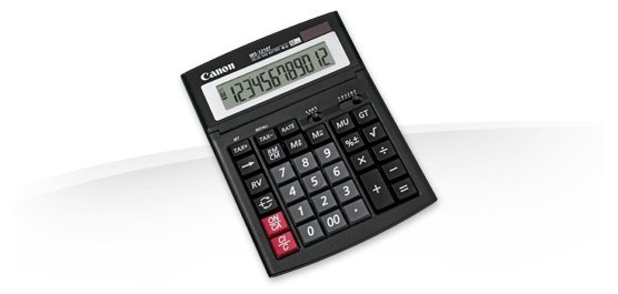 Canon WS-1210T calcolatrice Desktop Calcolatrice con display Nero
