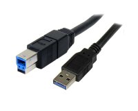 Cable USB 3.0 SuperSpeed Negro de 3 metros - A Macho a B Macho