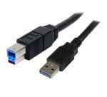 Cable USB 3.0 SuperSpeed Negro de 3 metros - A Macho a B Macho
