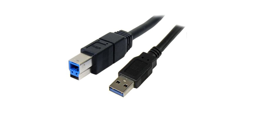 Cable USB 3.0 SuperSpeed Negro de 3 metros - A Macho a B Macho