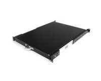 StarTech.com Plateau Coulissant 1U pour Clavier pour Montage en Rack de Serveur - 25 kg - Tiroir Coulissant en Acier de 55,8 cm de Profondeur pour Rack d'Equipement AV, Réseau 19"