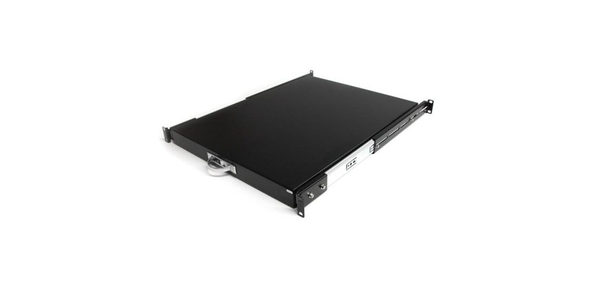 StarTech.com Plateau Coulissant 1U pour Clavier pour Montage en Rack de Serveur - 25 kg - Tiroir Coulissant en Acier de 55,8 cm de Profondeur pour Rack d'Equipement AV, Réseau 19"