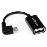 StarTech.com 12 cm rechtshoekige micro-USB-naar-USB-OTG-hostadapter M/F