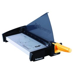 Cisaille fellowes fusion a4 capacité coupe 10f presse manuelle protection safecut coupe rabattable 550x210x65omm