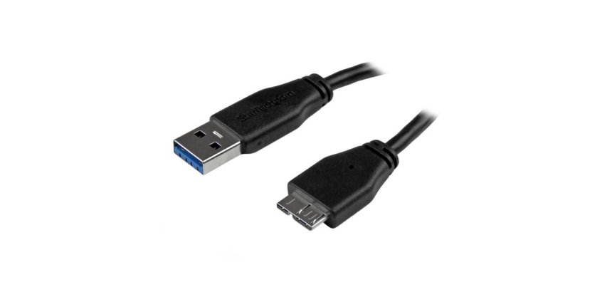 StarTech.com Câble Micro USB 3.0 slim de 3m - Cordon USB A vers Micro B - M/M - Noir