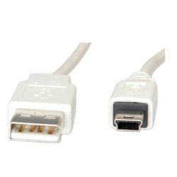 Nilox 1.8m USB 2.0 USB cable USB A Mini-USB B White