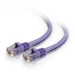 C2G Cat5e Booted Unshielded (UTP) Network Patch Cable - patch cable - 1.5 m - purple