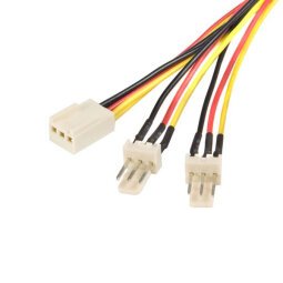 StarTech.com Câble d'alimentation en Y pour ventilateur Molex de 30 cm - Câble répartiteur 1x TX3 (F) vers 2x TX3 (M)