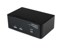 StarTech.com Commutateur KVM USB et double DVI à 2 ports avec audio et hub USB 2.0