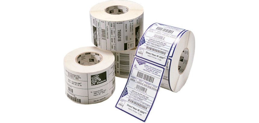 Caja de 12 rollos de Etiqueta para impresora autoadhesiva 15,2 x 10,2 cm Zebra Z-Select 2000T Blanco