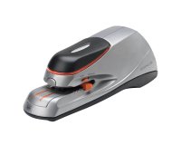 Agrafeuse optima 20 electrique 20 feuilles fonctionnement   secteur/piles coloris argent/noir + boite 1000 agrafes