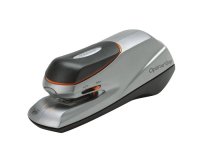 Agrafeuse optima grip electrique 20 feuilles fonctionnement secteur/piles coloris argent/noir + boite 1000 agrafes