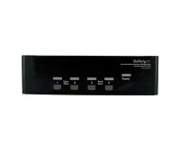 StarTech.com Commutateur KVM USB et double écran DVI / VGA à 4 ports avec audio et hub USB 2.0