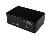 StarTech.com Switch KVM USB 2 ports DVI VGA avec audio - Commutateur concentrateur USB 2.0