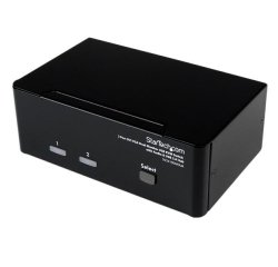 StarTech.com Switch KVM USB 2 ports DVI VGA avec audio - Commutateur concentrateur USB 2.0