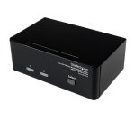 StarTech.com Switch KVM USB 2 ports DVI VGA avec audio - Commutateur concentrateur USB 2.0