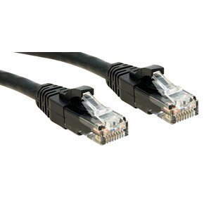 Lindy Cat.6 UTP 0.3m câble de réseau Noir 0,3 m Cat6 U/UTP (UTP)