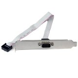 Adaptador de 40cm de Header Bracket Serie DB9 RS232 a IDC 10 Pines para Placa Base - Cabezal Serial