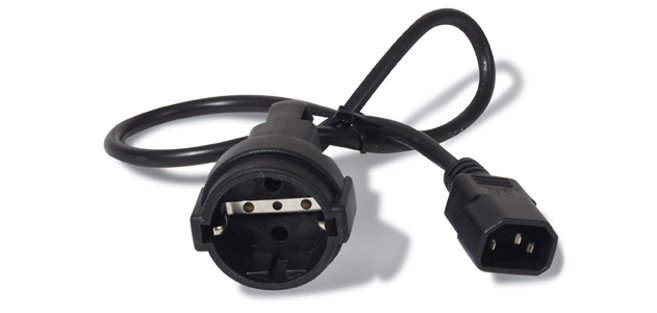 APC AP9880 cavo di alimentazione Nero 0,6 m Accoppiatore C14 CEE7/7