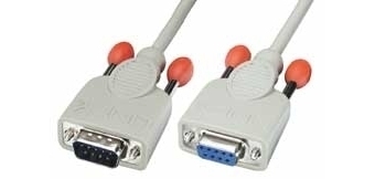 Lindy Sub D-9/Sub D-9 cable de serie Gris 20 m
