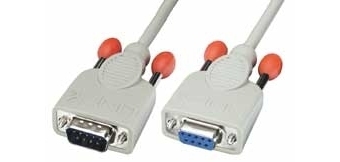 Lindy 0,5m RS232 Cable cable de señal Gris