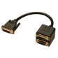 Lindy DVI Splitter Cable câble DVI 0,18 m DVI-D Noir