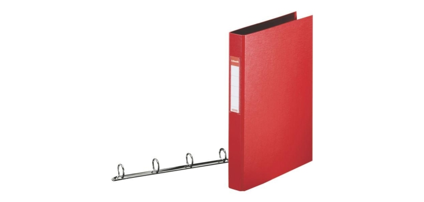 Classeur esselte carton vivida 4 anneaux standard dos 35mm coloris rouge