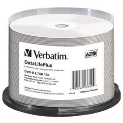 Verbatim DataLifePlus 4,7 Go DVD-R 50 pièce(s)