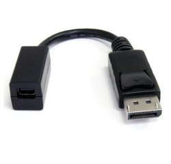 StarTech.com 6in (15cm) DisplayPort to Mini DisplayPort Cable - 4K x 2K UHD Video - DisplayPort Male to Mini DisplayPort Female Adapter Cable - DP Computer to mDP 1.2 Monitor Extension Cable