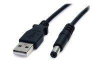 Cable de 91cm de alimentación USB A a M de Tipo Barril de 5,5mm
