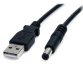 Cable de 91cm de alimentación USB A a M de Tipo Barril de 5,5mm