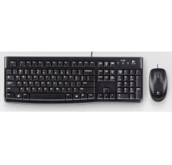 Logitech Desktop MK120 teclado Ratón incluido USB QWERTY Portugués Negro