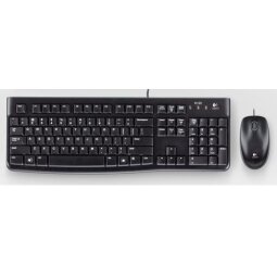 Logitech Desktop MK120 keyboard USB QWERTY Portuguese Black