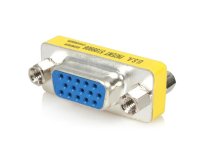 Adaptador Cambiador de Género VGA - Acoplador Unión de Conectores HD15 Hembra a Hembra