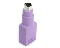 Adaptador Teclado USB a conector PS/2 PS2 MiniDIN - Hembra USB - Macho Mini-DIN, PS/2, USB A, Violeta