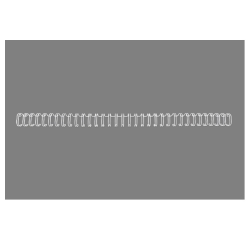 Dorsi spirale - metallo - 34 anelli passo 3:1 - 6,3 mm - bianco - GBC - scatola 100 pezzi