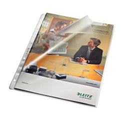 Pochette perforée, A4, PP, grainé, 0,13 mm,