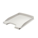 Corbeille courrier Plus Slim. Petite capacité. Dim (lxhxp) : 25,5x3,5x35,7 cm. Coloris gris.