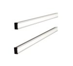 Support nobo bandes fixes aluminium anodisé indice 15 longueur 48,1cm paire supports hauts-bas