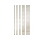 Bande planning nobo métal fiche indice 2 32 fentes adaptée carte t capacité 32 cartes format 66x6,4cm coloris gris