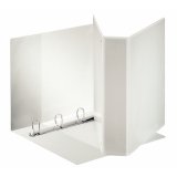Classeur à couverture personnalisable sur trois faces PP Blanc – dos de 9 cm